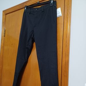 Men's slum fit black dress pants